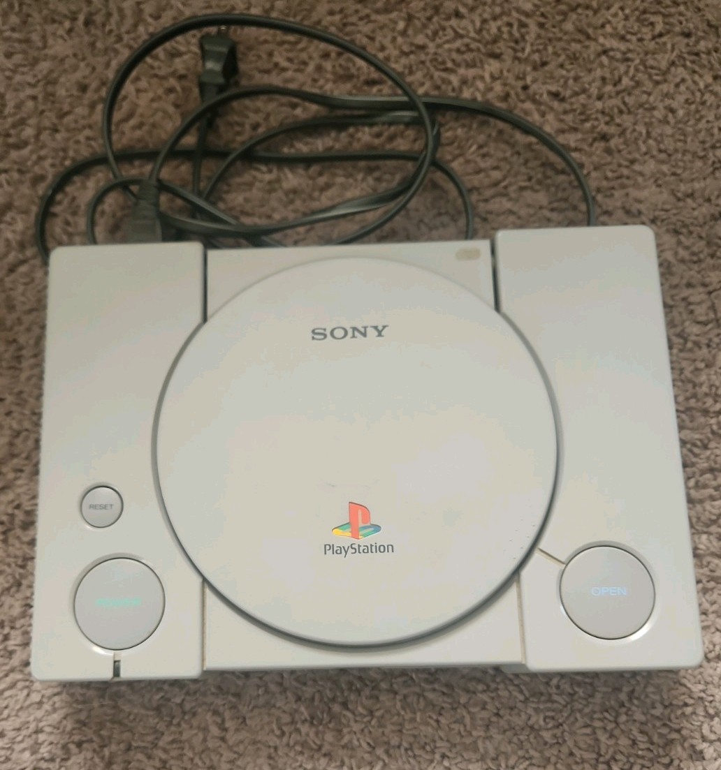 PlayStation 1 Gray Bundle Console Controller Games Memory Card Power Cord TESTED