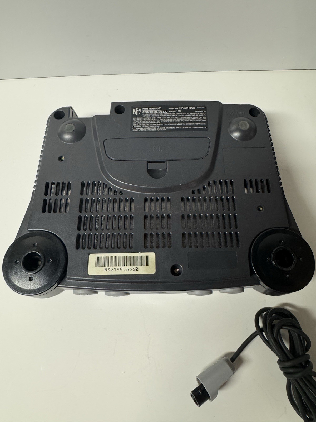 Nintendo 64 N64 Console NUS-001 1 OEM Controllers W/ Cords Tested Working