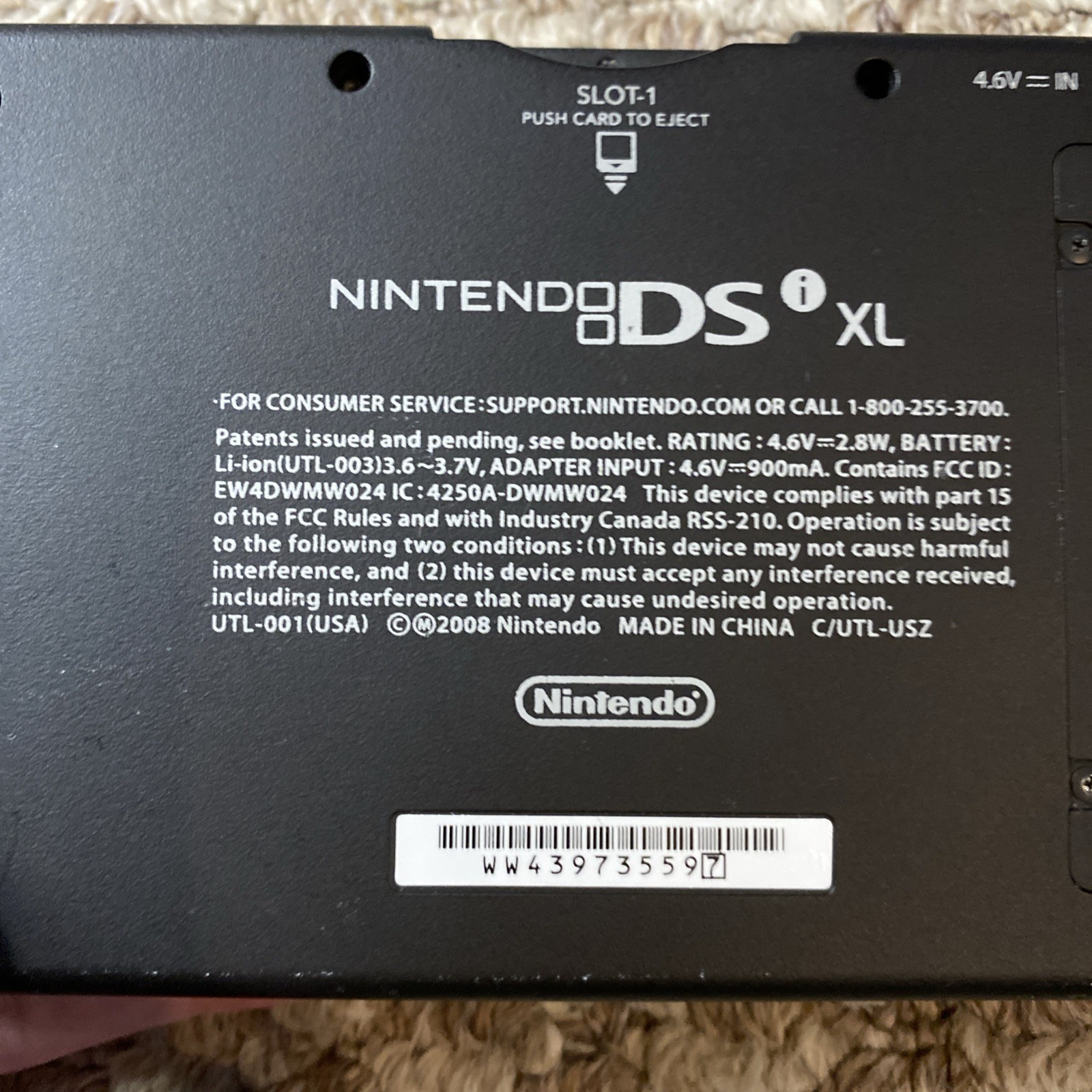 Nintendo DSI XL Blue Handheld Console Wi-Fi Capability w Charger Tested USA