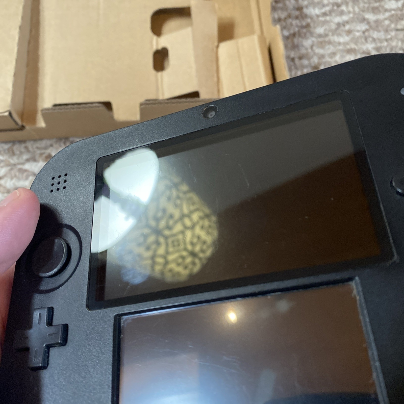 Nintendo 2DS Handheld Game Console FTR-001 Blue Black In Box Tested Charger