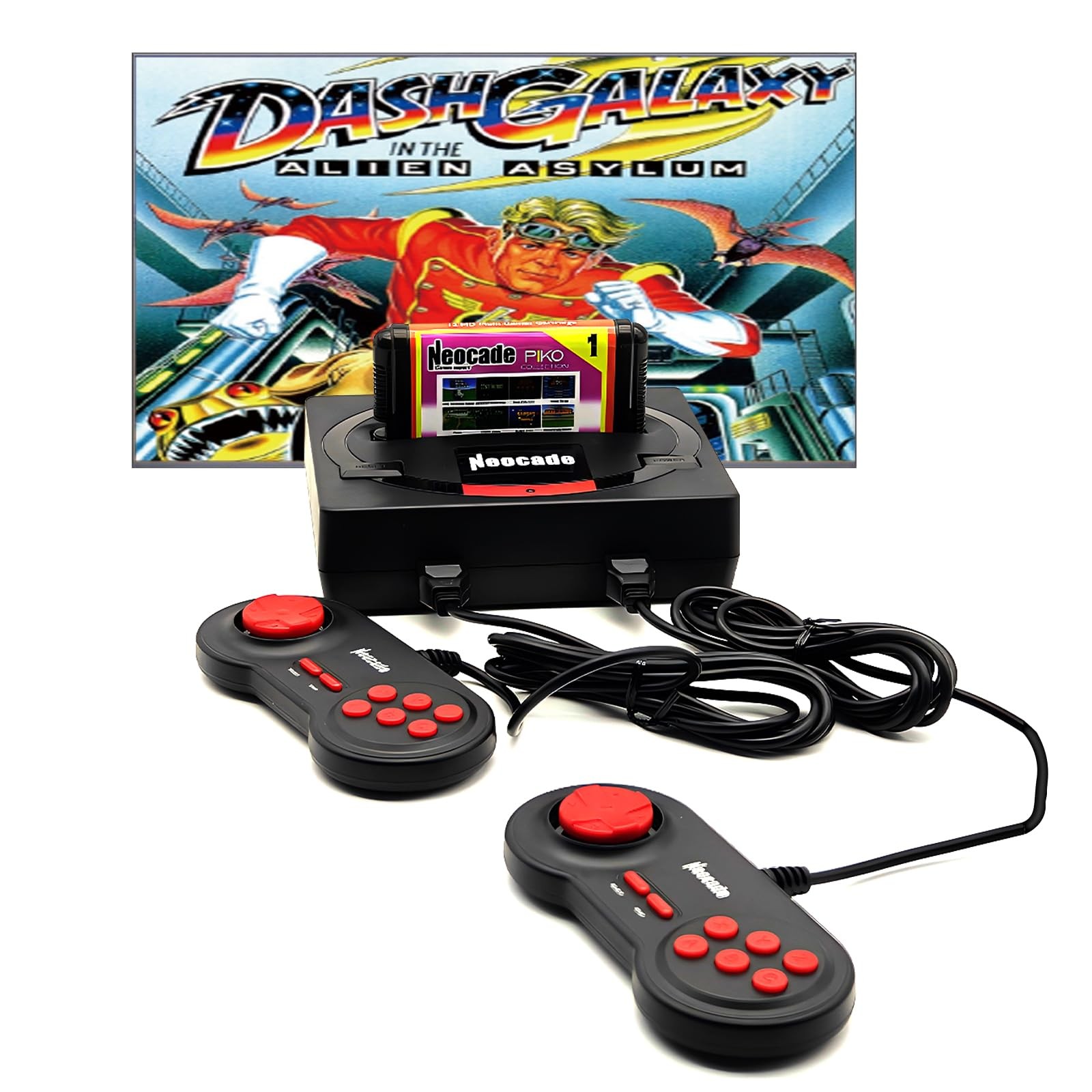 Game Console 12 MD Games Cartridge Portable 18 Built-in PIKO Classical Licens…