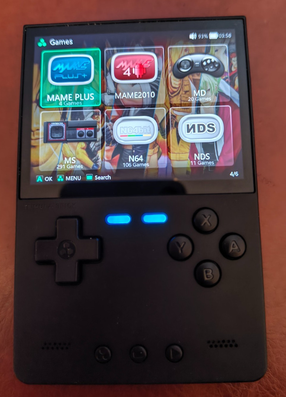 TrimUI Brick Black Retro Handheld Game Console with 64GB