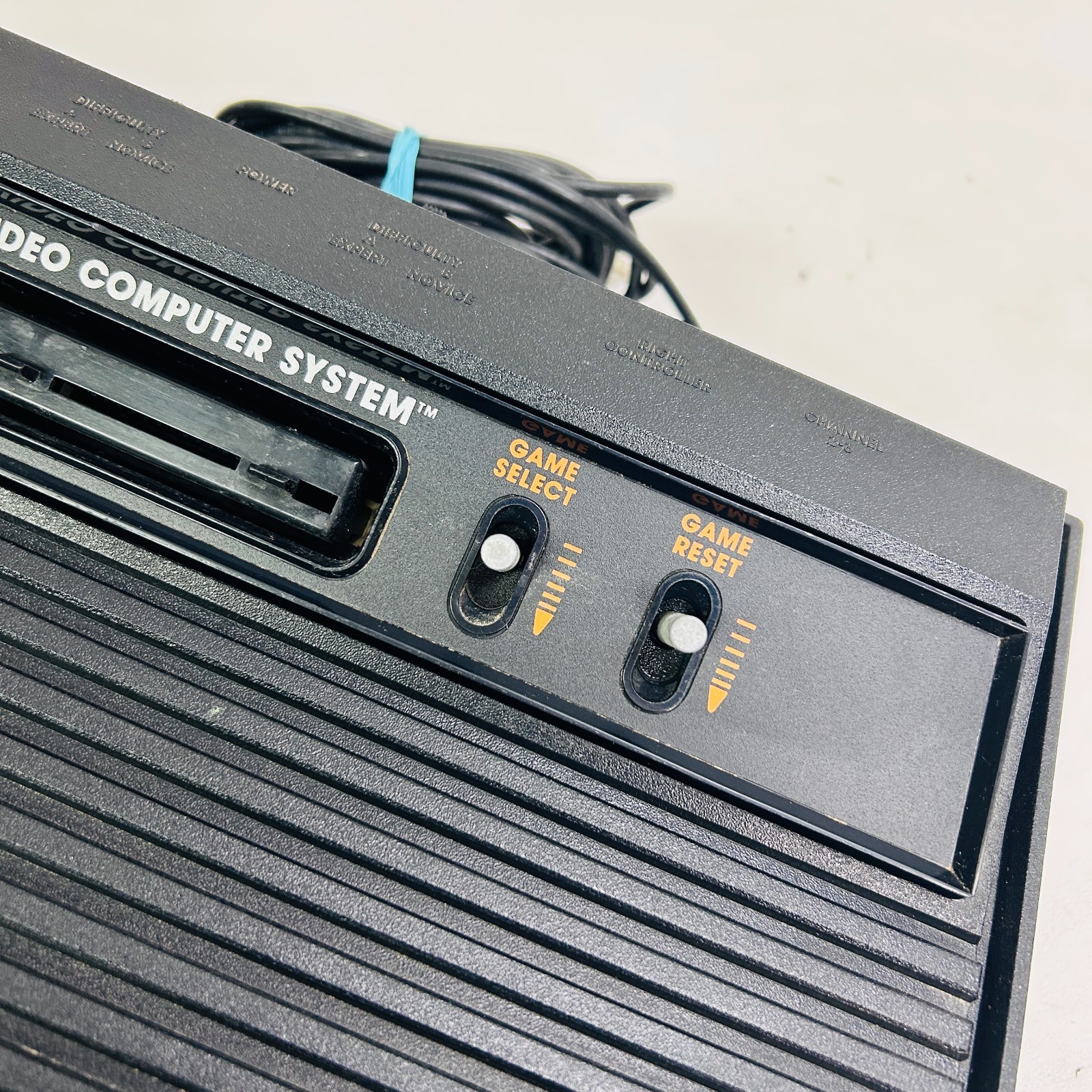 Atari 2600 Darth Vader Black Game Console OEM Controller Cords Untested Parts