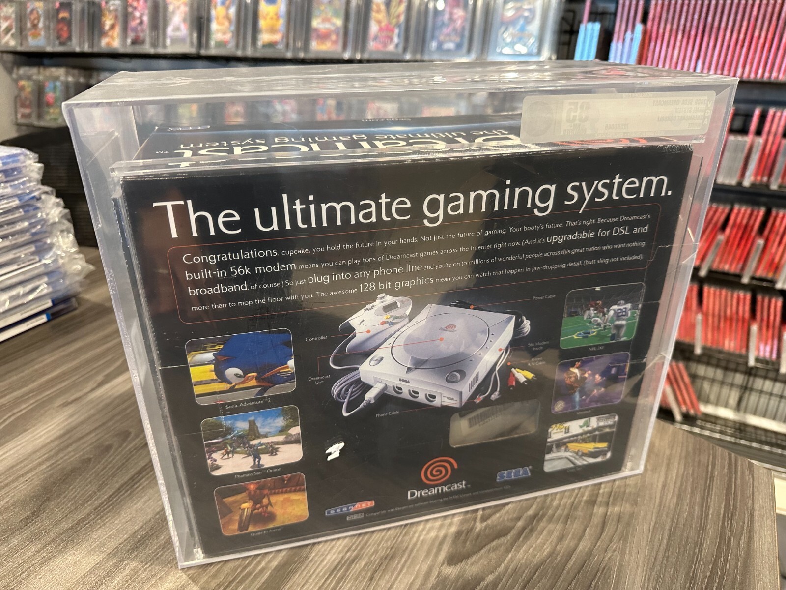 Sega Dreamcast Console System New Qualified GRADED VGA 85 NM+ QUALIFIED