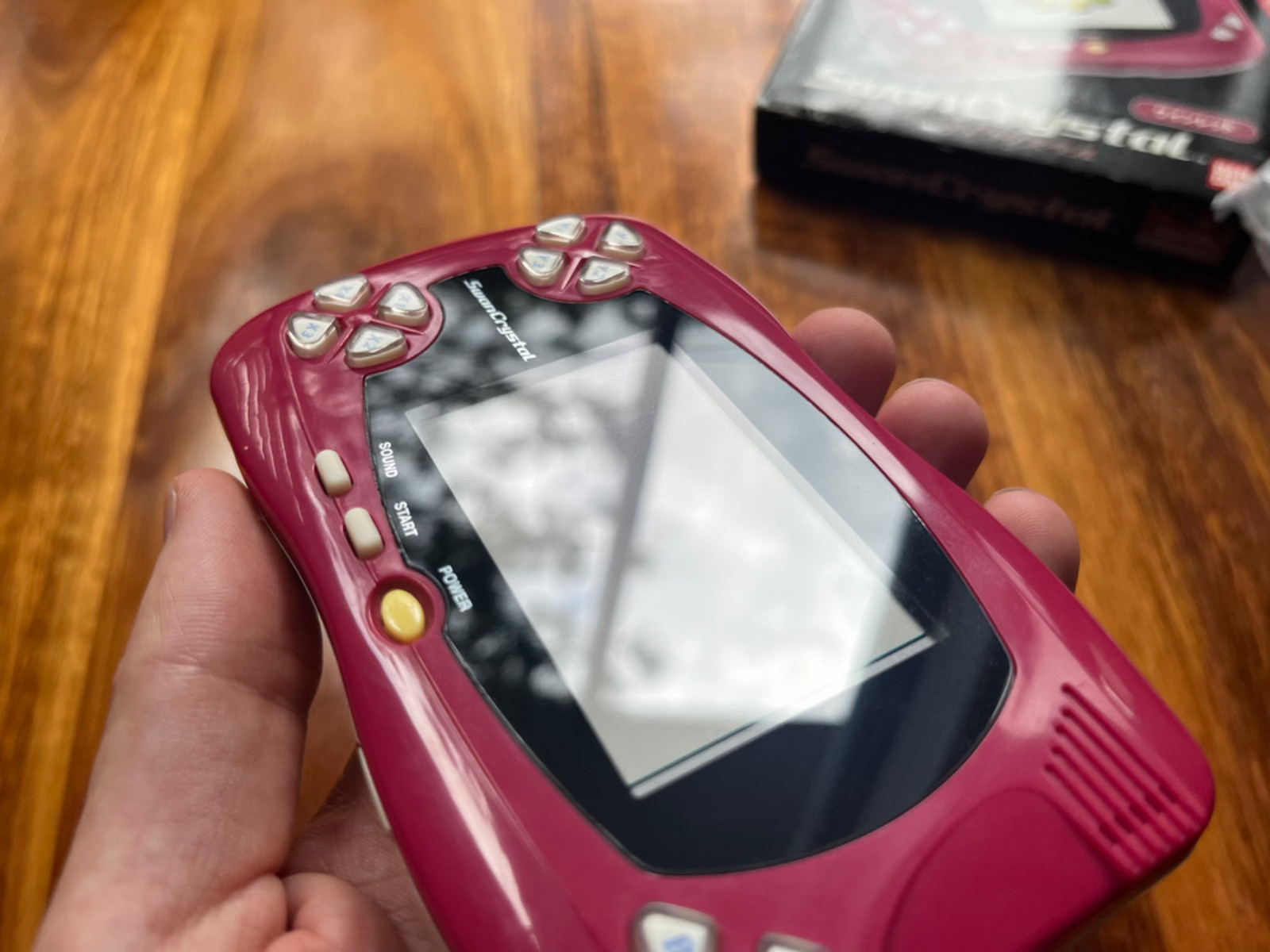Bandai WonderSwan SwanCrystal console – Wine Red – NO SCRATCHES, CIB