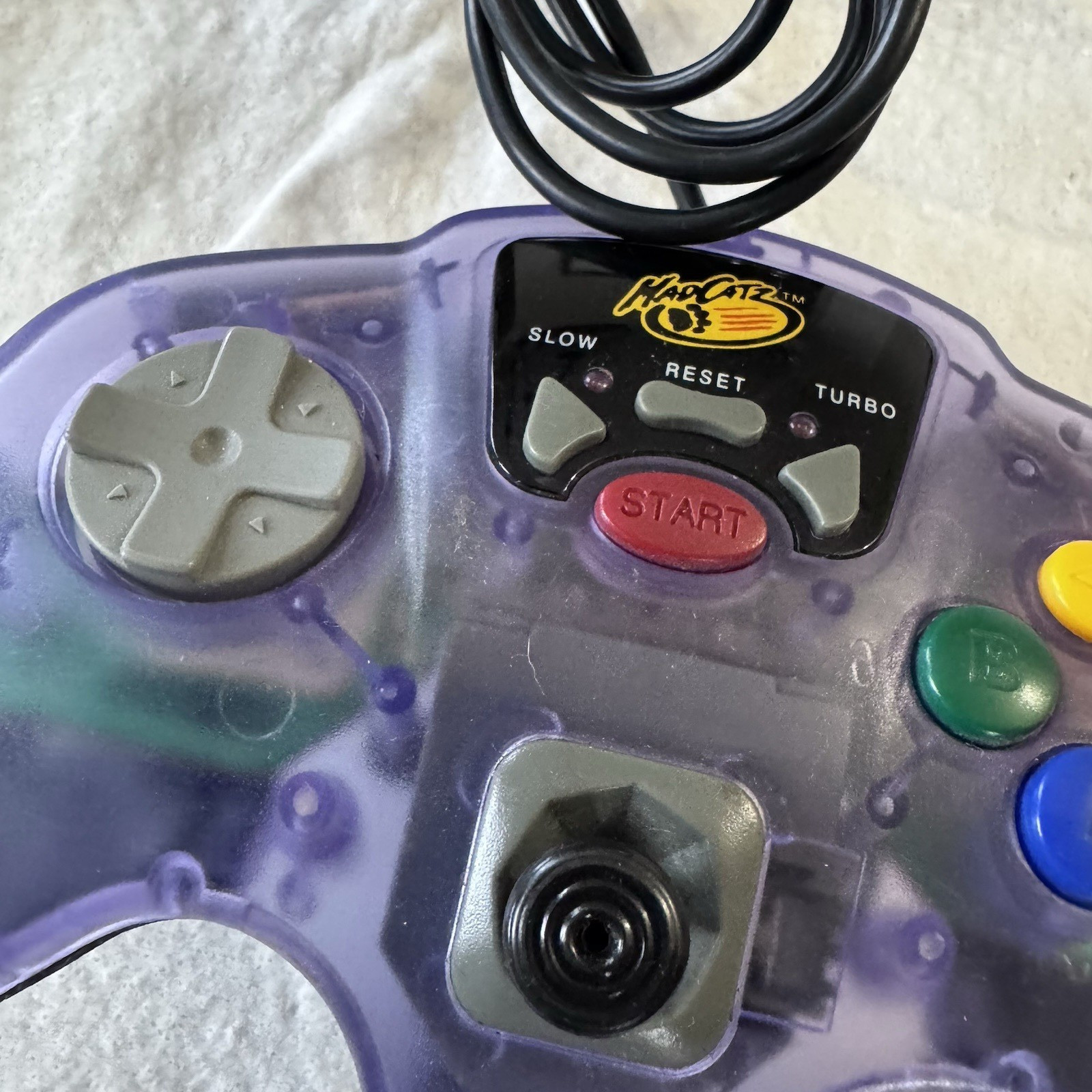 Nintendo 64 N64 Video Game Console With Cords Mad Catz Controller Works