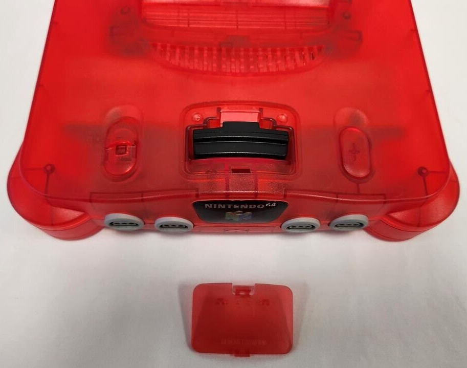 Vtg N64 Funtastic Watermelon Translucent RED Nintendo-64 Gaming Console System A