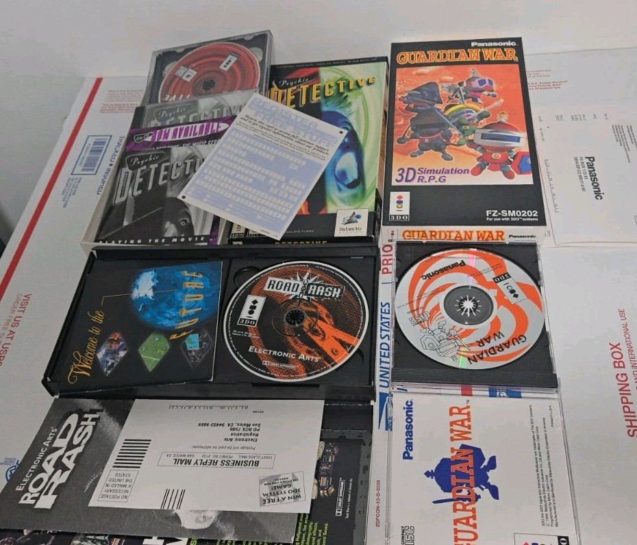 5 3DO Games Including C.P.U Bach NEW SEALED, Slayer, Road RASH, GUARDIAN WAR