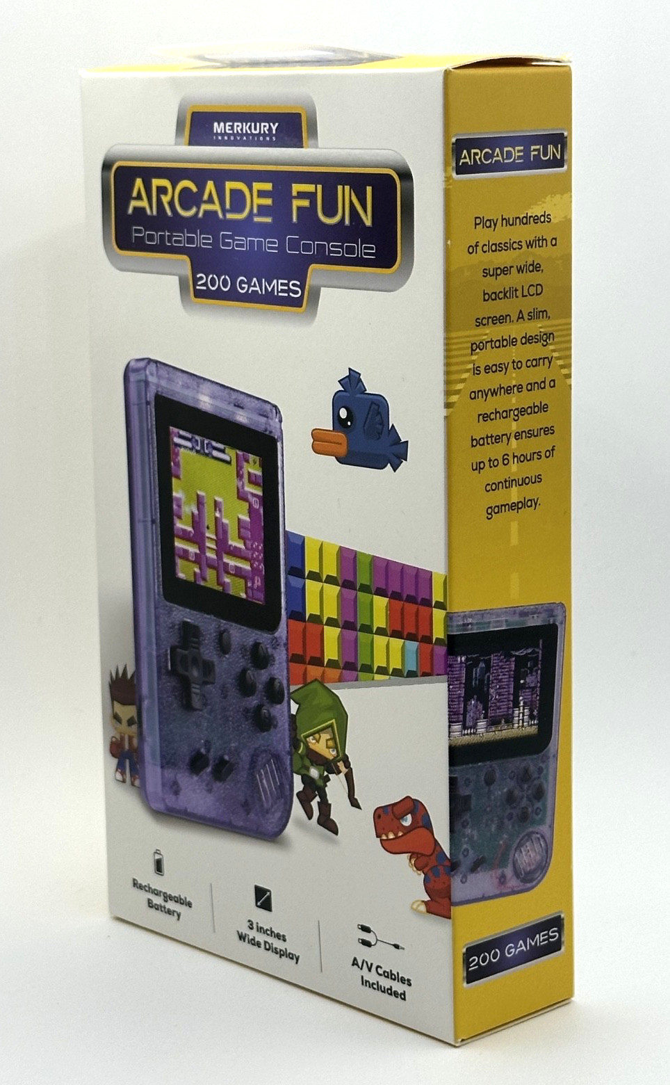 Arcade Fun Portable Game Console Merkury Innovations 200 Games Sealed NIB