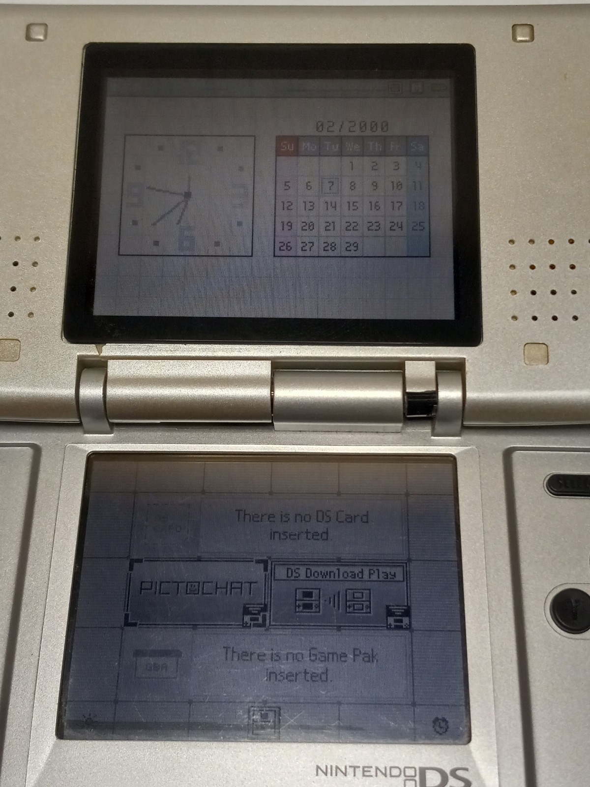 Japanese Nintendo DS Fat NTR-001 (Silver) – Tested Working + Charger & Stylus