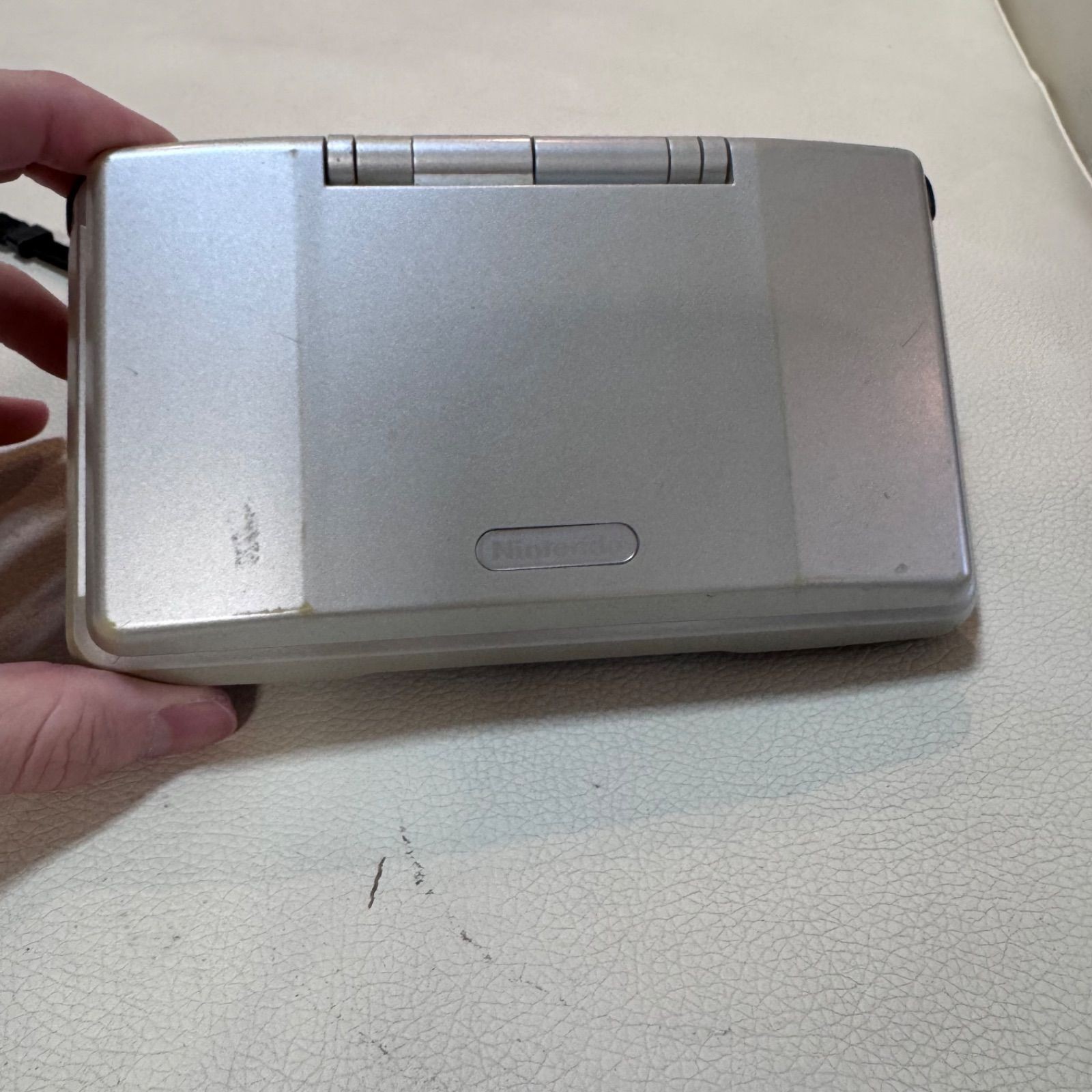Original Nintendo DS NTR-001 Console Silver Tested Working from Japan