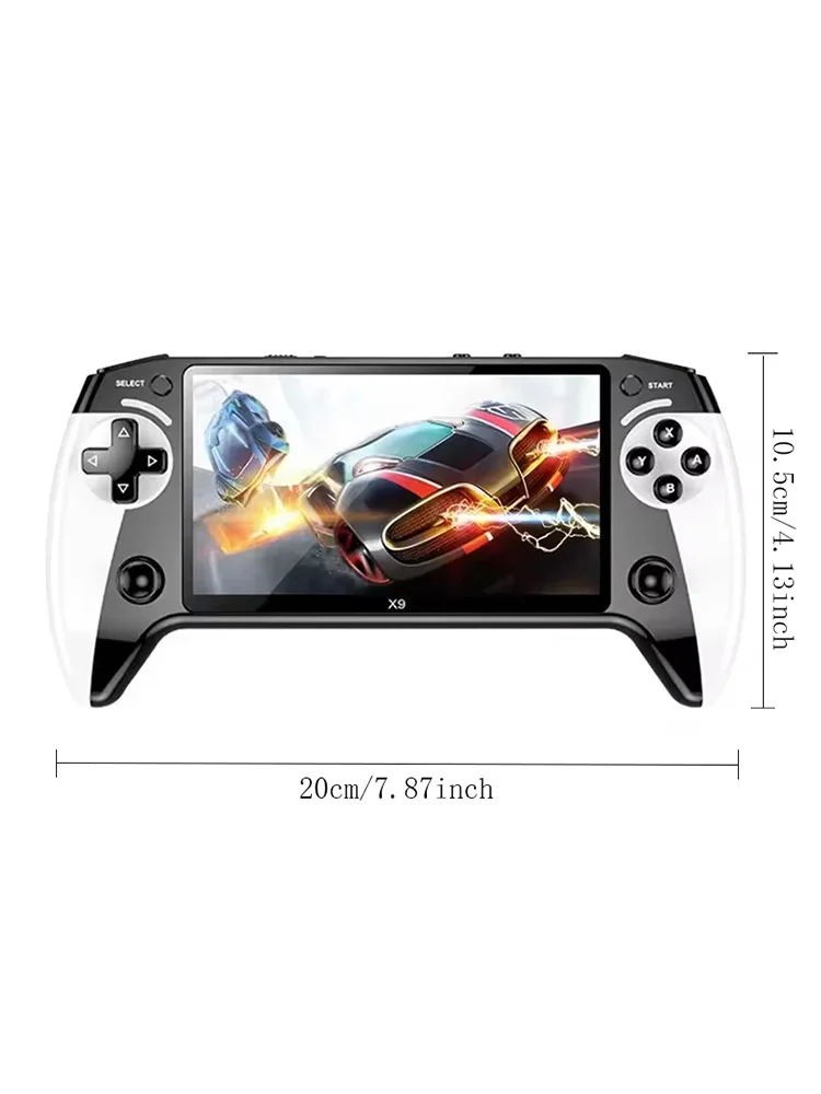 X9 Handheld Game Console 5.5 Inch IPS Screen, Video Games 10000+ Games