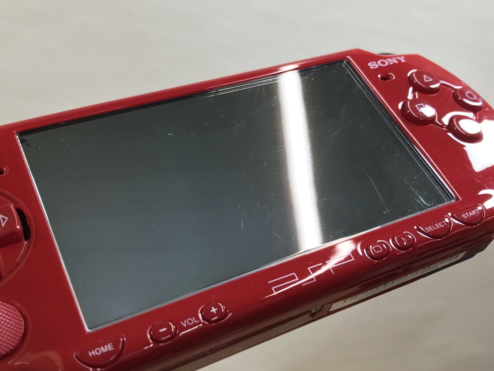 PSP-2000 DEEP RED Console Japan – With Defects GE1632