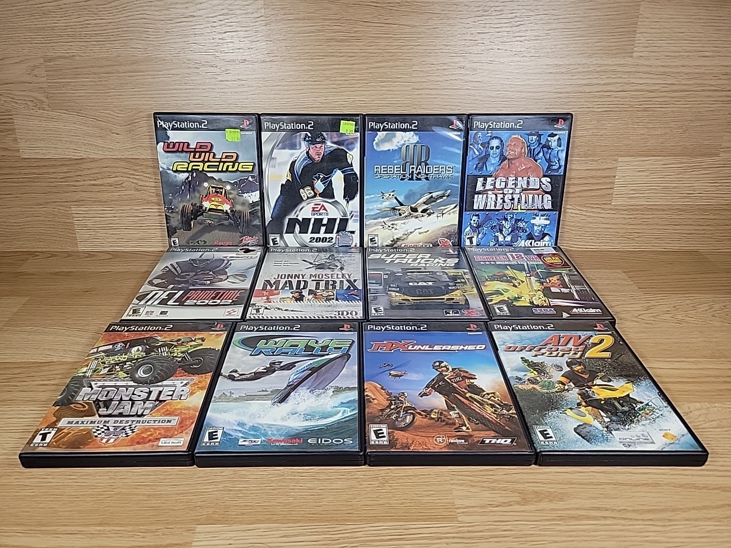 Sony PlayStation 2 Slim Console Bundle With 28 Games and Box READ!