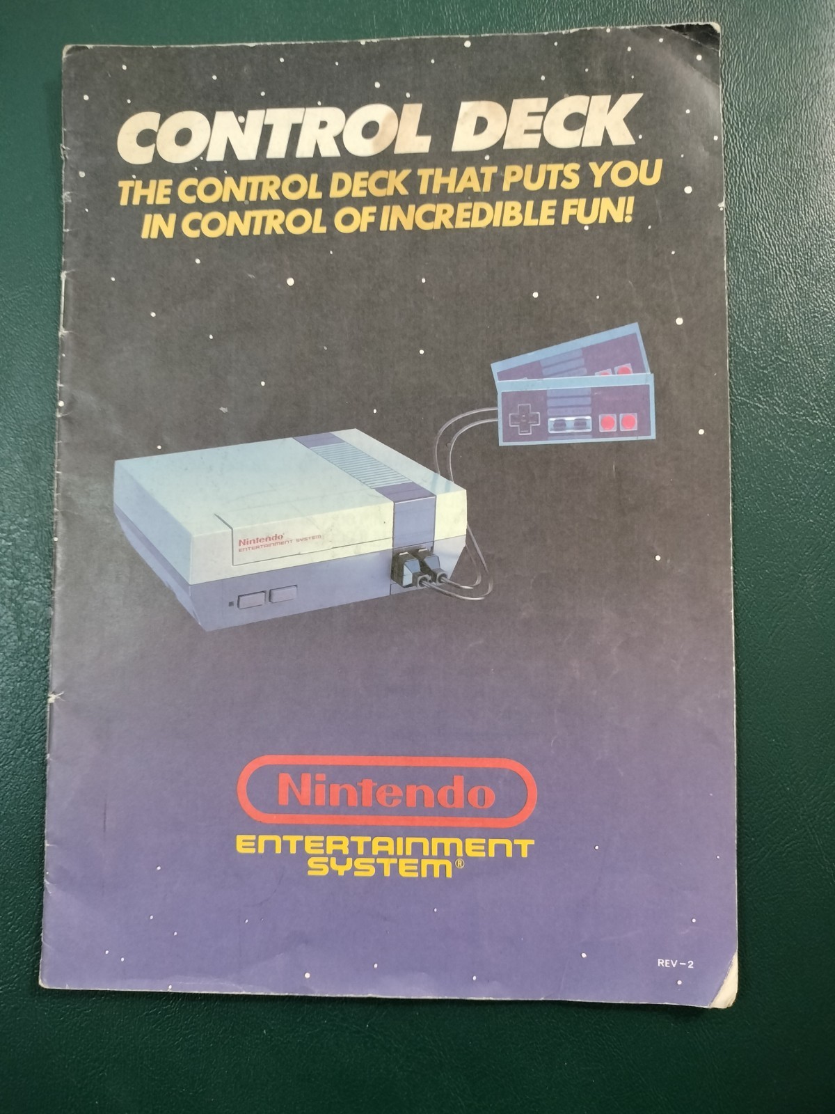 Nintendo NES Action Set Console Complete In Box NES-001 CIB Tested 1985 Orange