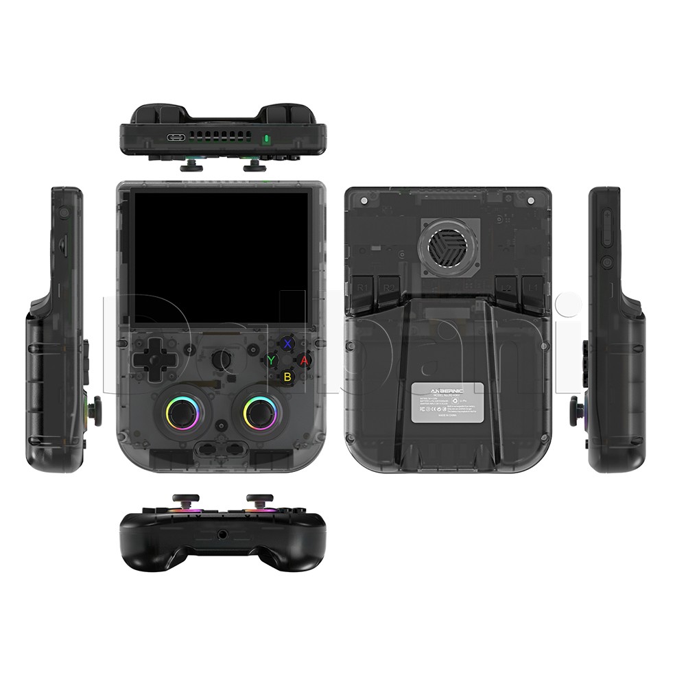 RG406V Anbernic Black Retro Handheld Game Console Android 13 4-inch 4K Games