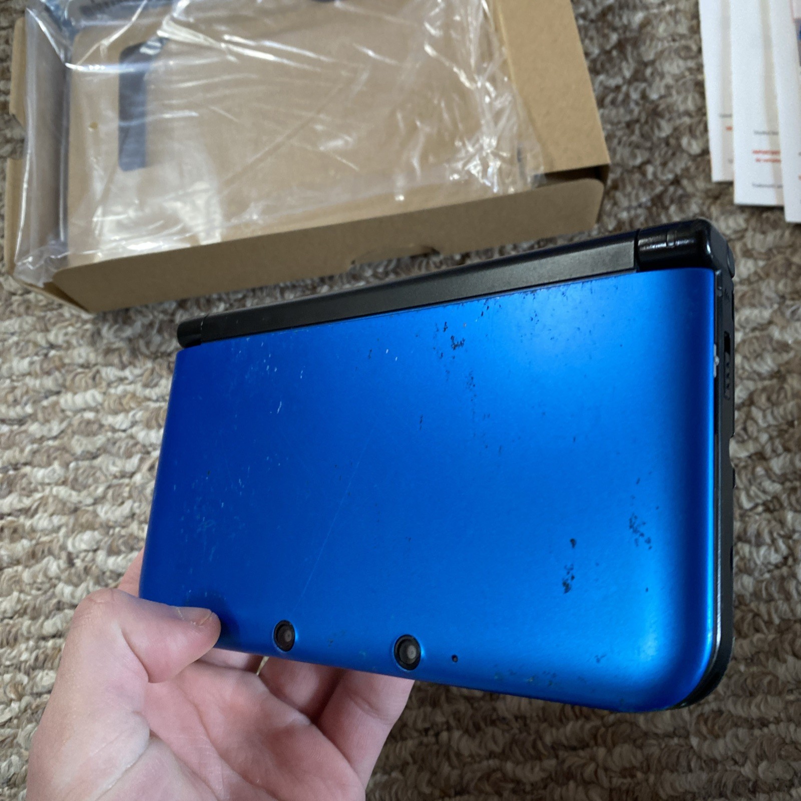 Nintendo 3DS XL Handheld System – Blue/Black USA In Box CiB With Charger