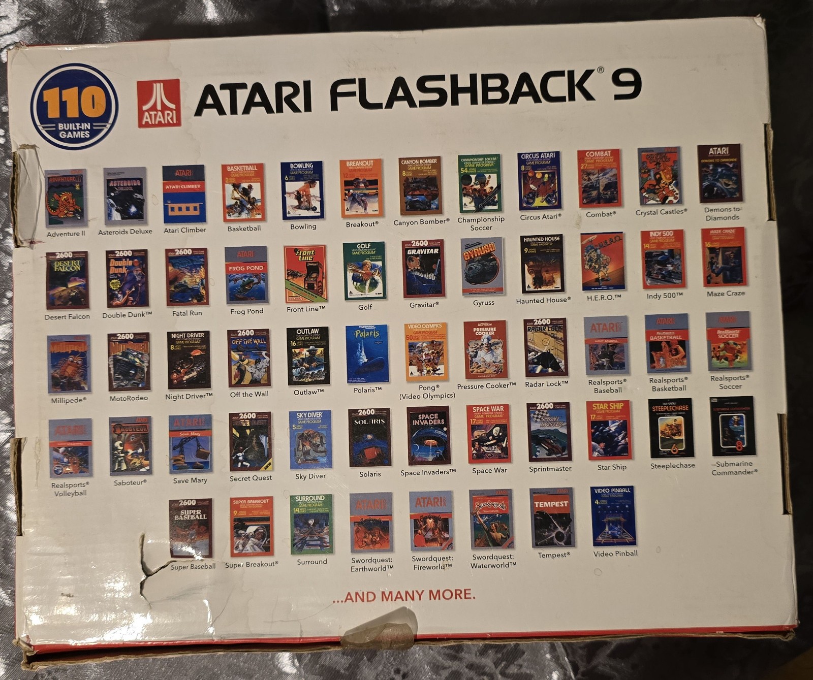 Inspected & Tested Atari Flashback 9 AR3050 Game Console, All Accessories/Cables