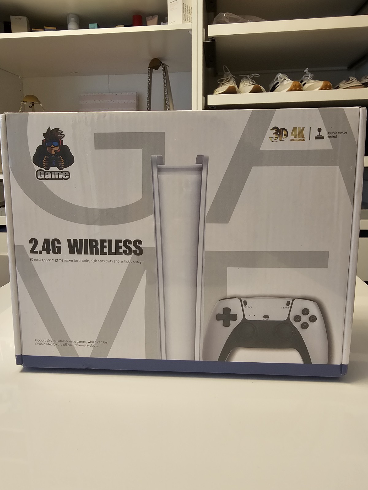 Game Stick Pro 2.4G Wireless 4K Microconsole Double Rocker 3D Audio Wi-Fi