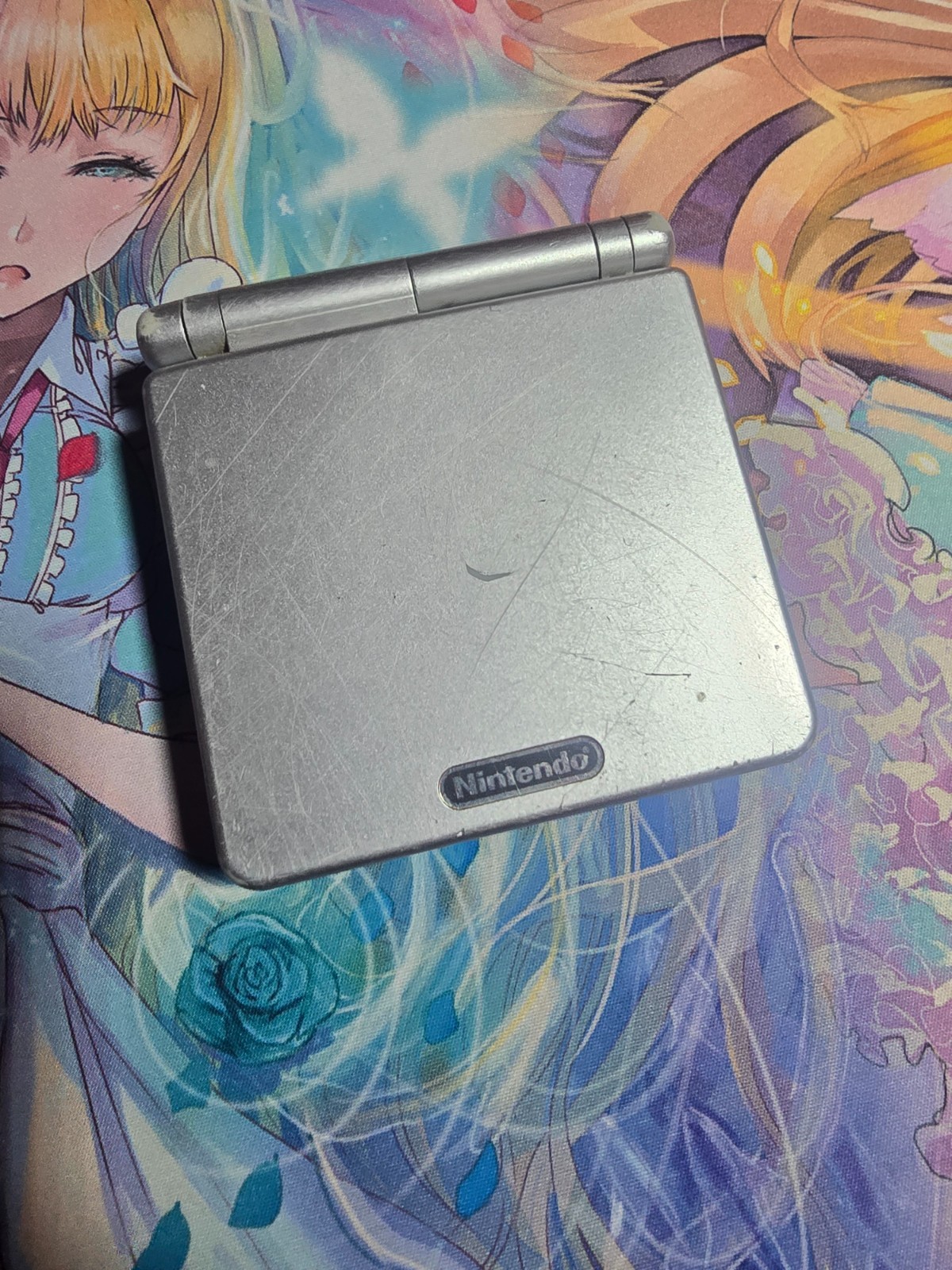 Nintendo Game Boy Advance SP Handheld System – Silver AGS 001