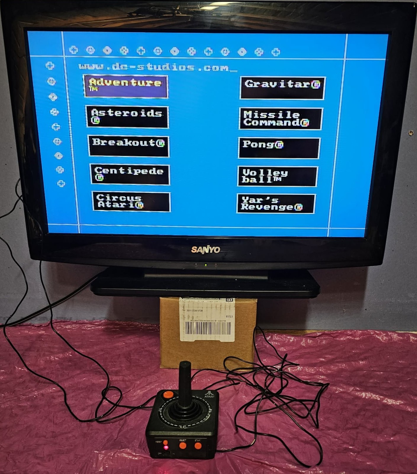 Atari TV Games Plug & Play System Joystick Console Tested Working Retro Gaming