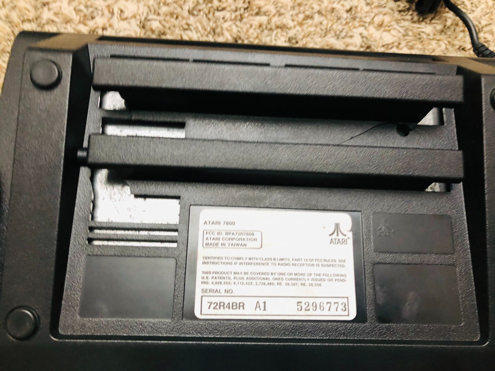 Atari 7800 Console with 1 Proline Controller Cleaned and Tested Working