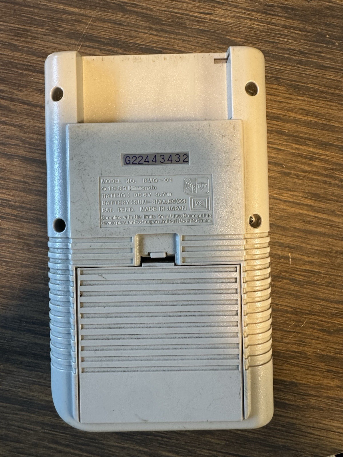 Nintendo Game Boy DMG-01 Gray Purple Handheld Dot Matrix Stereo Sound 1989