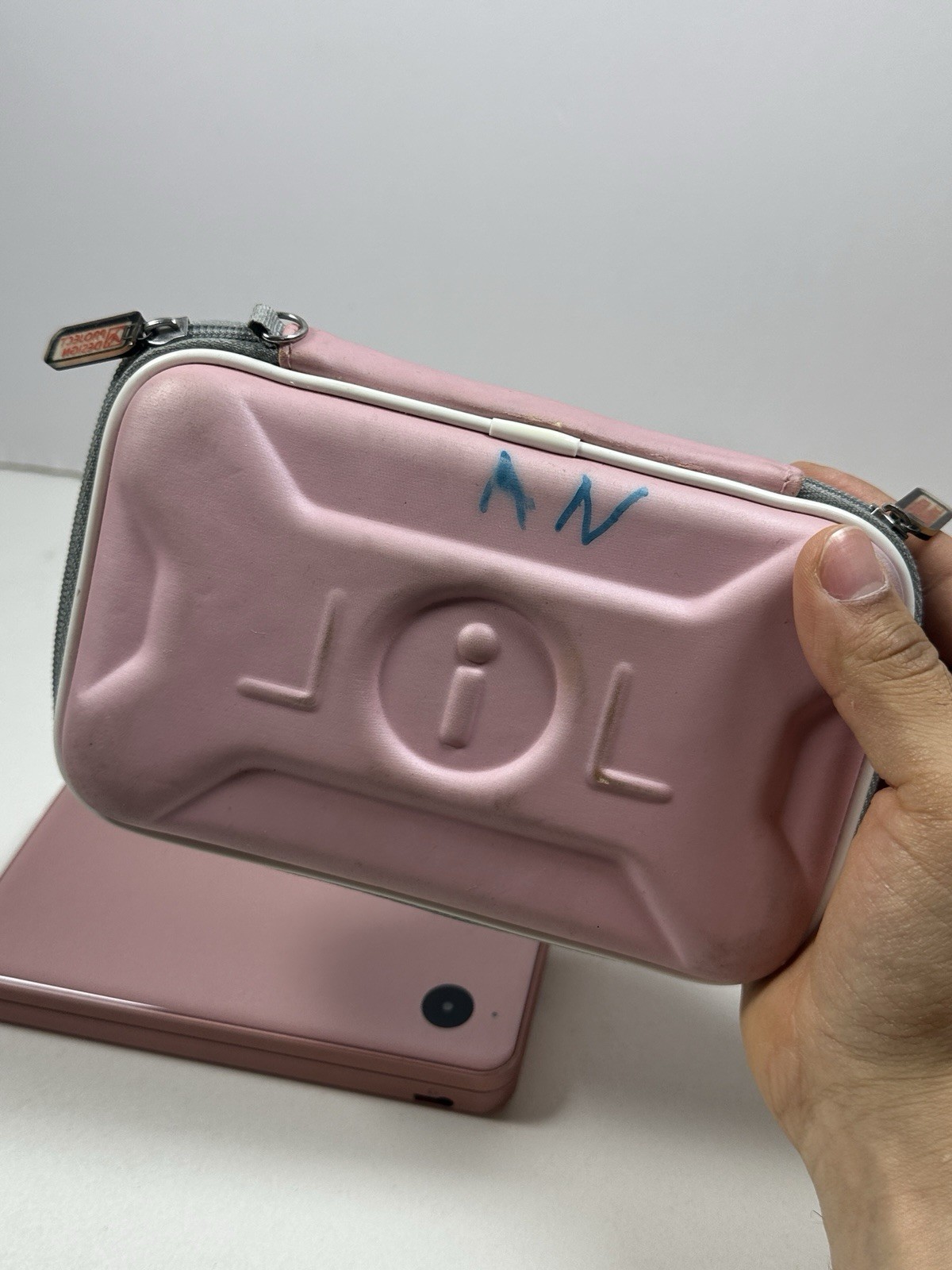Nintendo DSI XL Metallic Rose Pink Handheld Console UTL-001 & Charger