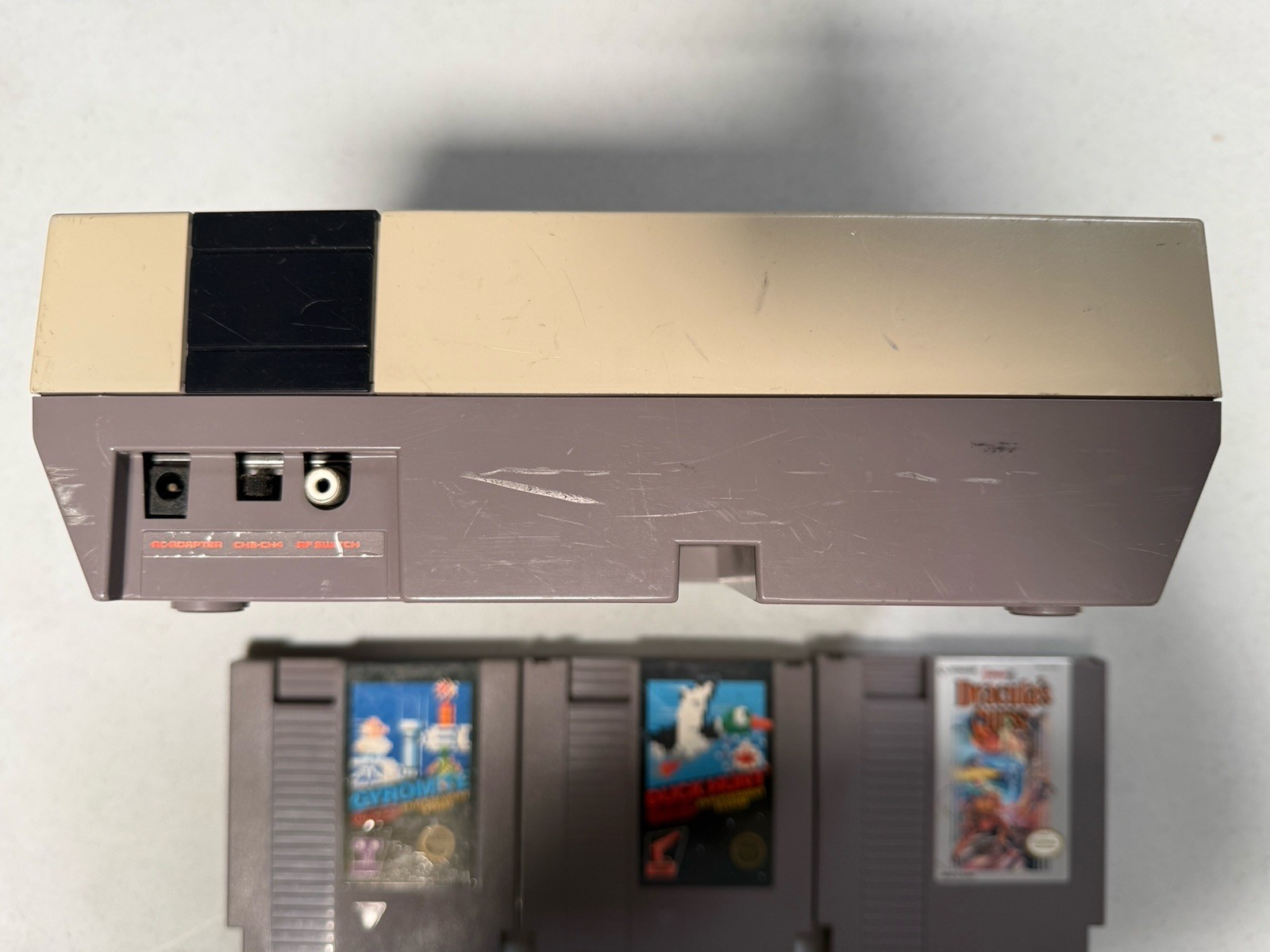Official 1985 Nintendo Entertainment System NES-001 Console Duck Hunt Gyromite