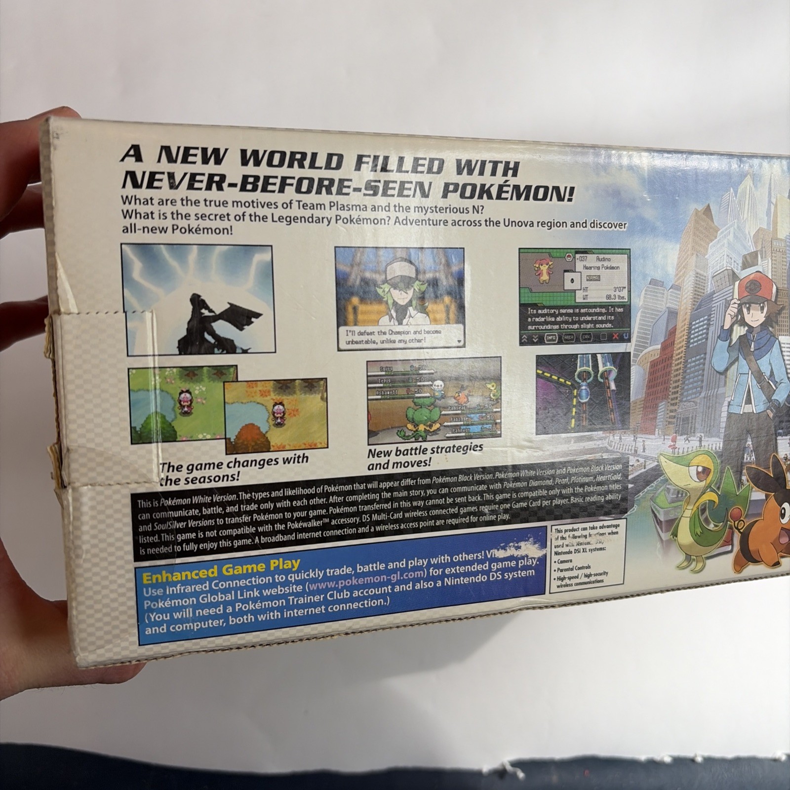 Nintendo DSi Pokemon White Reshiram Zekrom Edition Box And Inserts Only! PAL