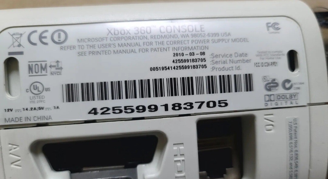 Xbox 360 Pro 20GB Console Microsoft Refrb On Dashboard 8507