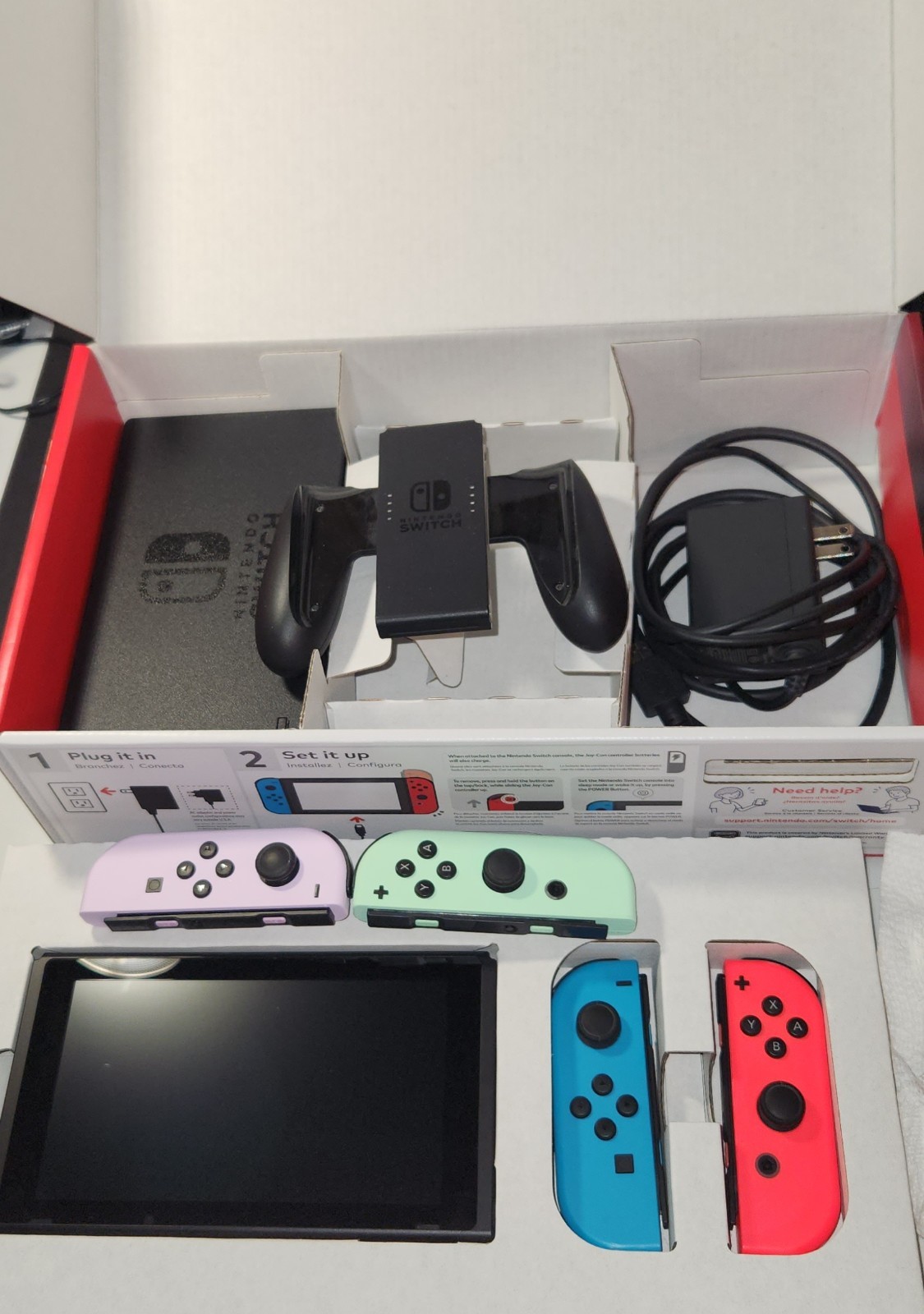 Price Reduced!! Nintendo Switch 32GB Handheld Console – Neon Red/Neon Blue