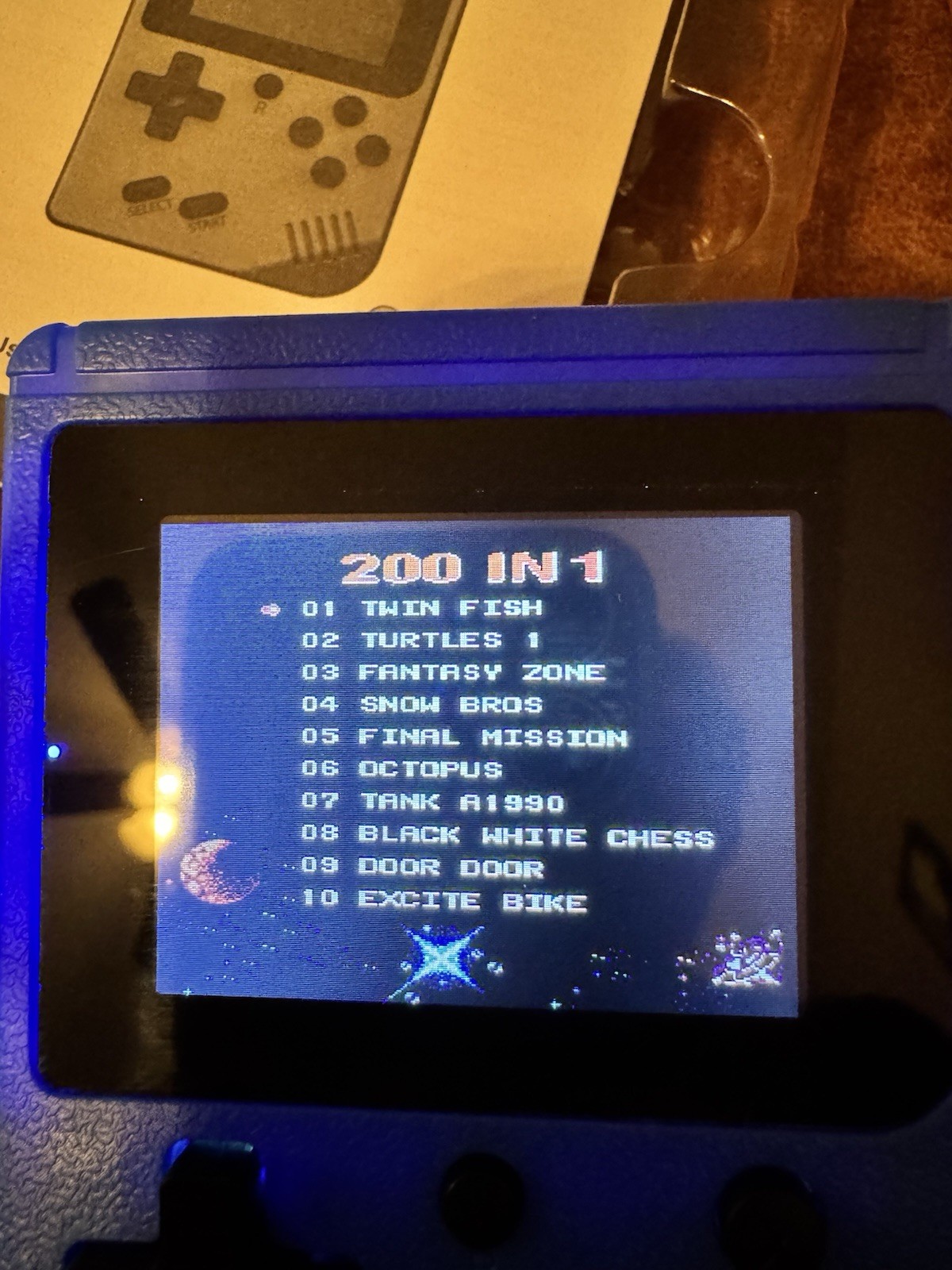 Tech Solutions Arcade Fun Portable Gaming Console/ Handheld 200 Classic Games ￼