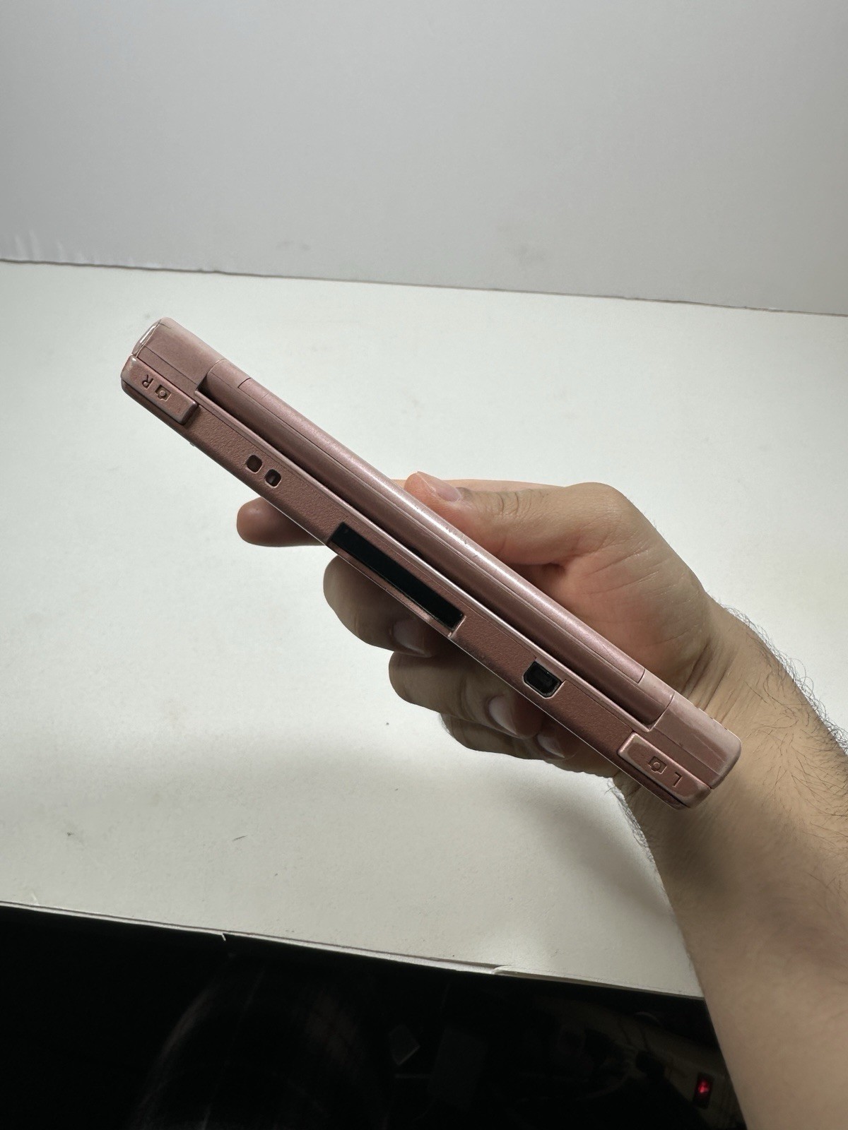 Used Metallic Rose Nintendo DSi XL Handheld System Tested No Stylus READ!