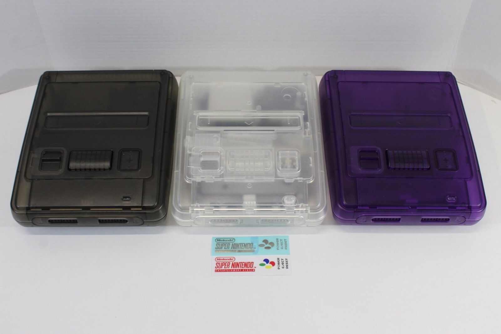 Nintendo Super Famicom Clear Transparent Console Play Both SNES & SFC Games