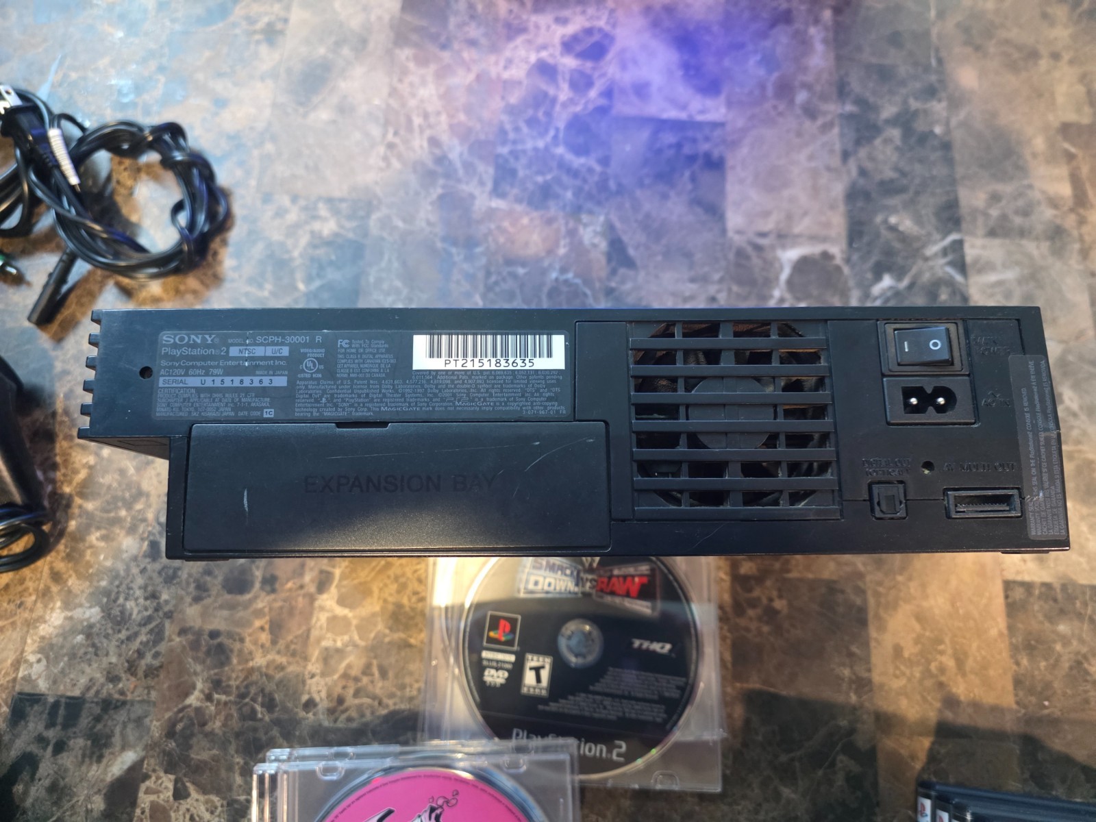 Fat PS2 Console +21 games + Extra controller + Multitap(Please read description)