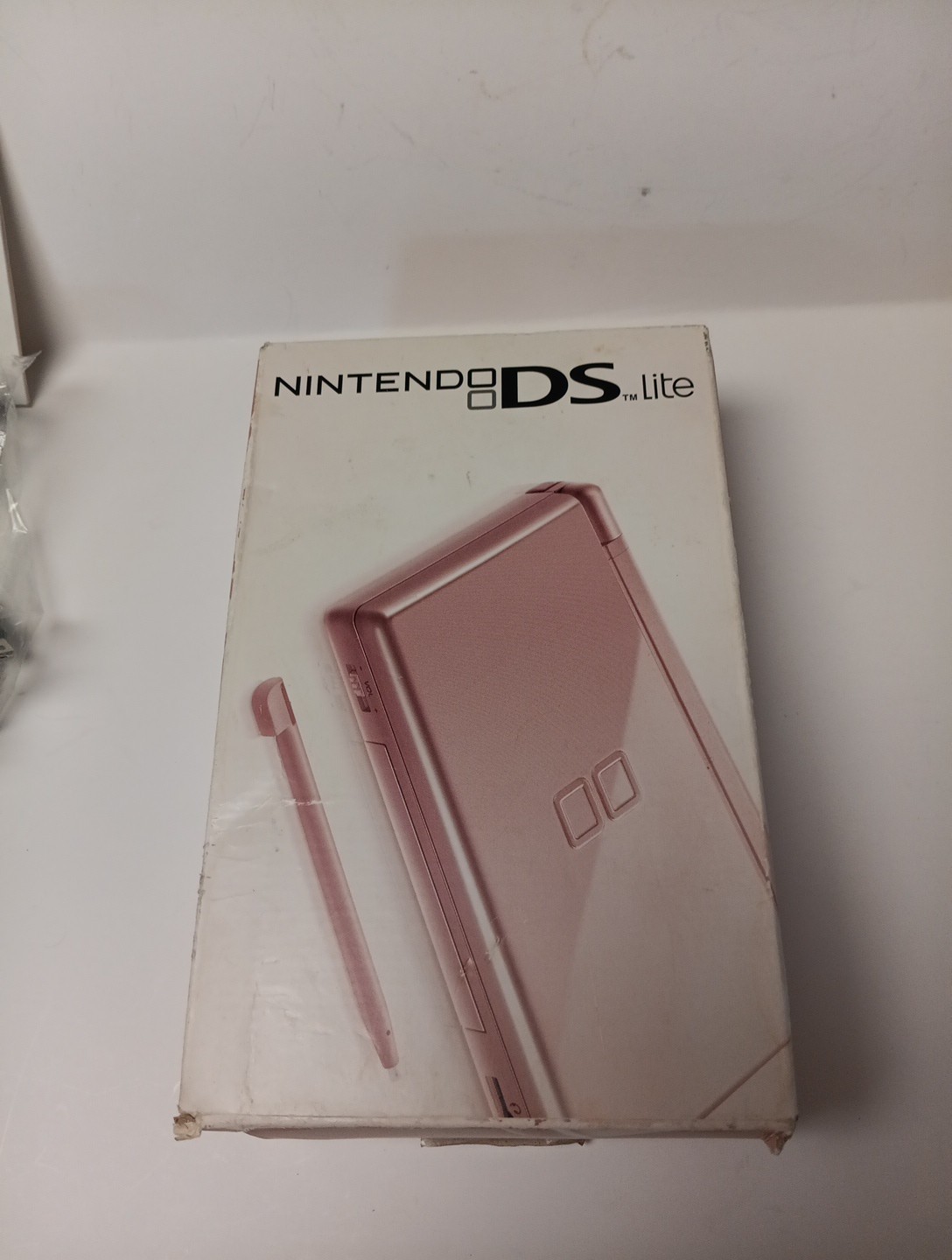 Nintendo DS Lite Metallic Rose Pink System And Adaptor No Charger Tested