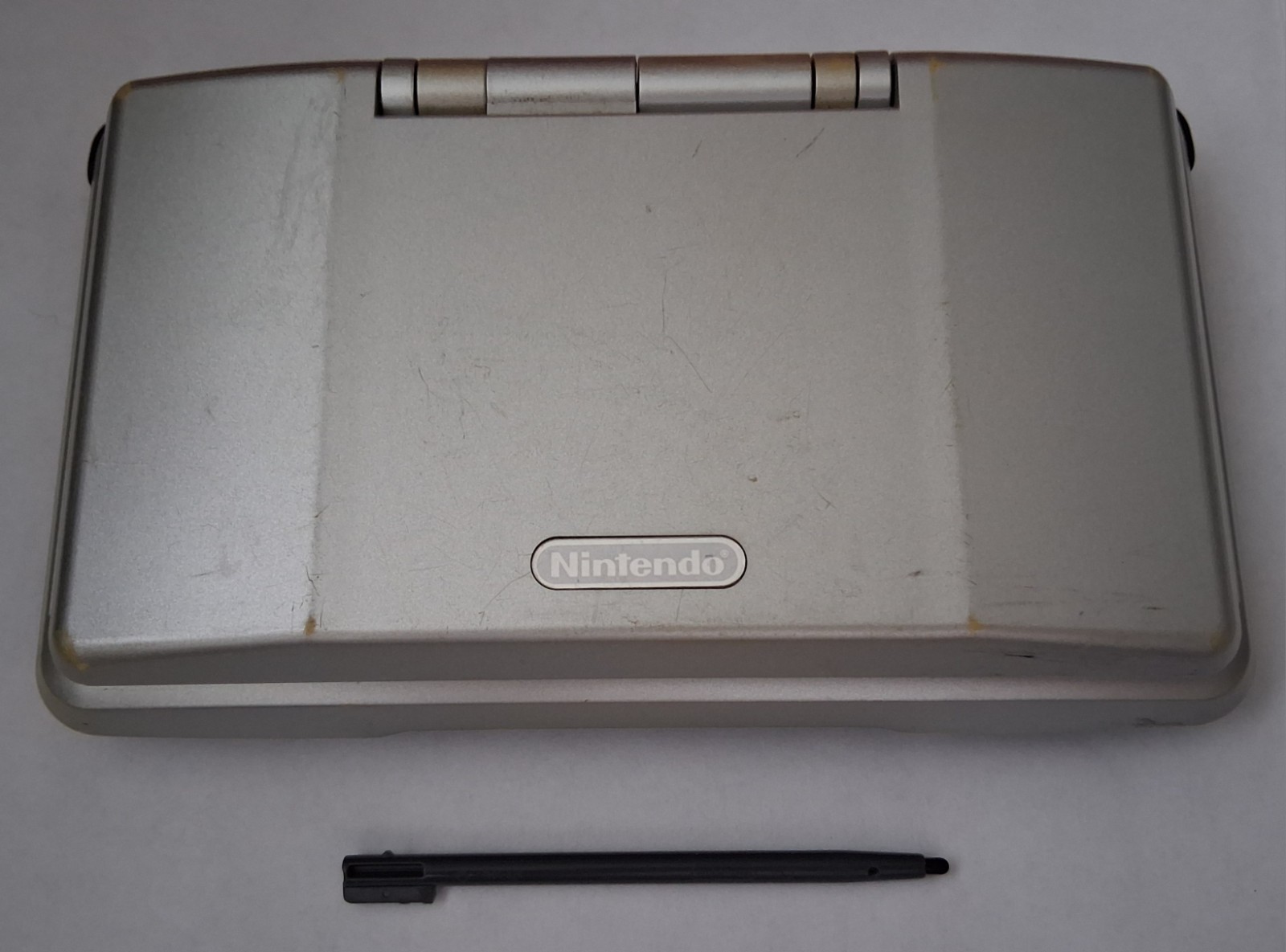 Nintendo DS Original Console NTR-001 with Stylus Titanium Silver – Tested Works