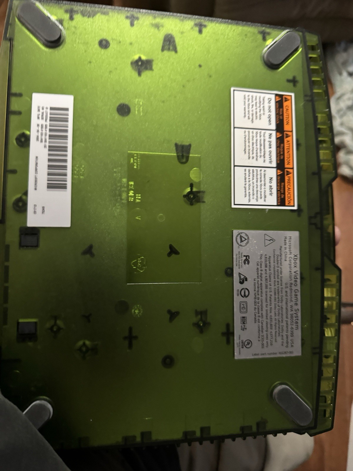 Microsoft Xbox Original: Halo Special Edition Console. No Controller. Works Good