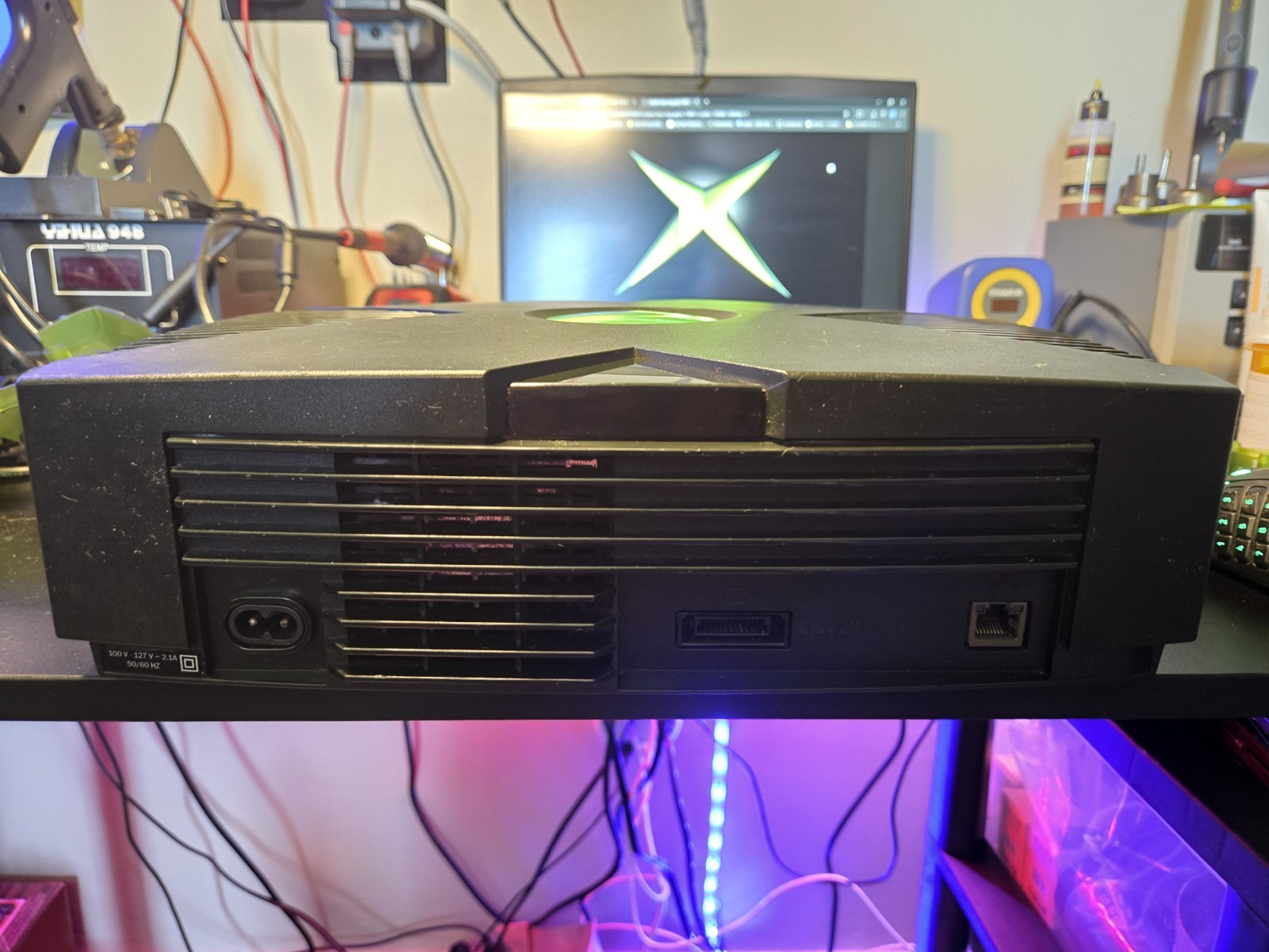 Original Xbox Black V1.0 Console Only Reconditioned, Recapped, Repasted