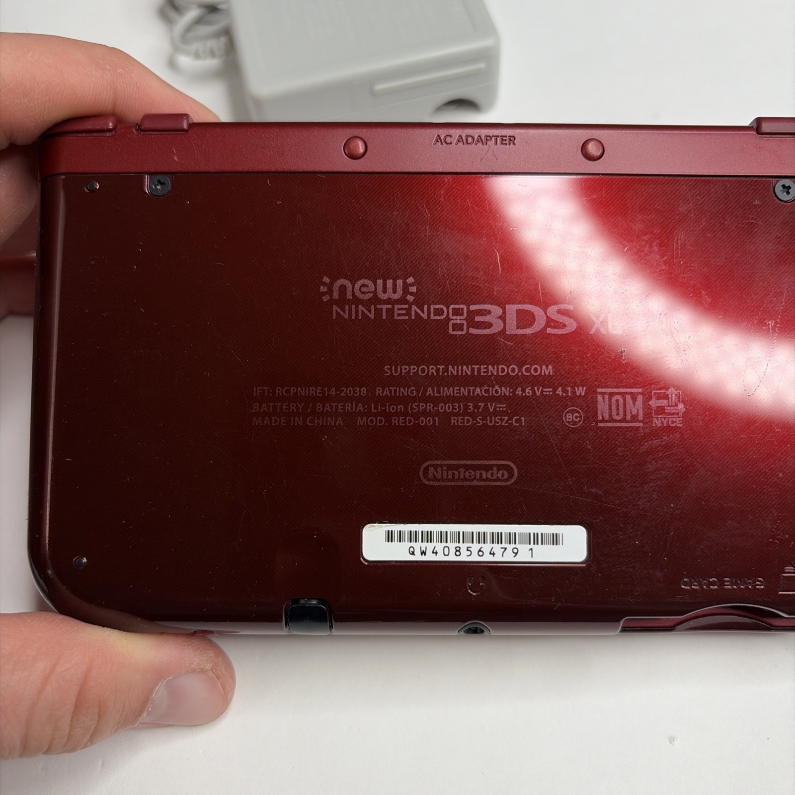 New Nintendo 3DS XL Red Console US Model – Tested! W Charger Stylus