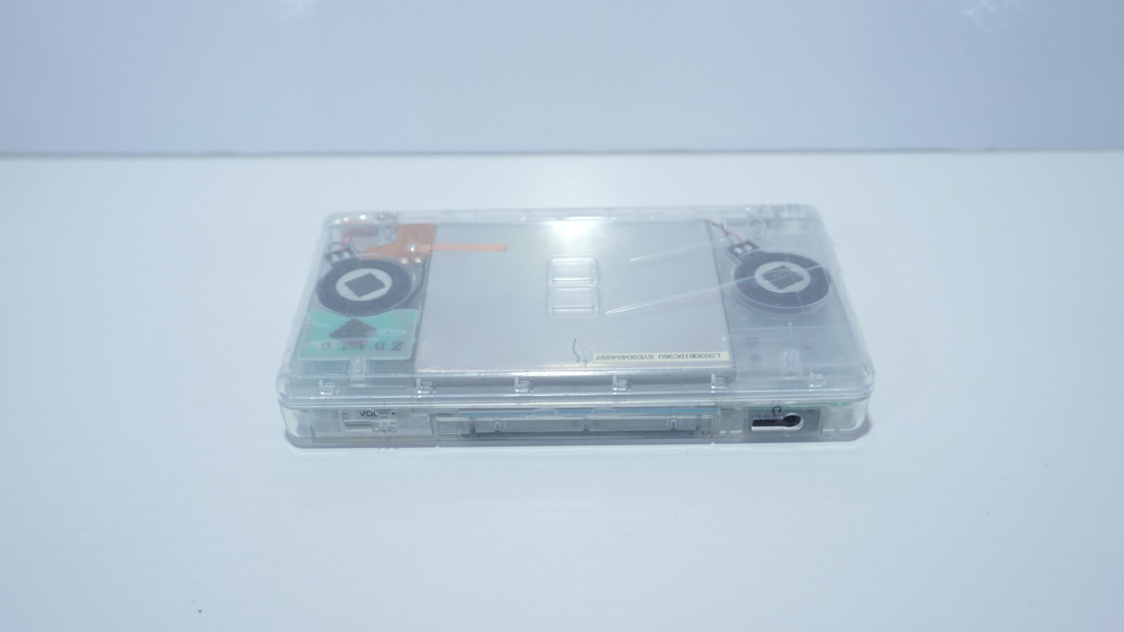 Nintendo DS Lite Transparent Clear Handheld Game System with SNES Buttons