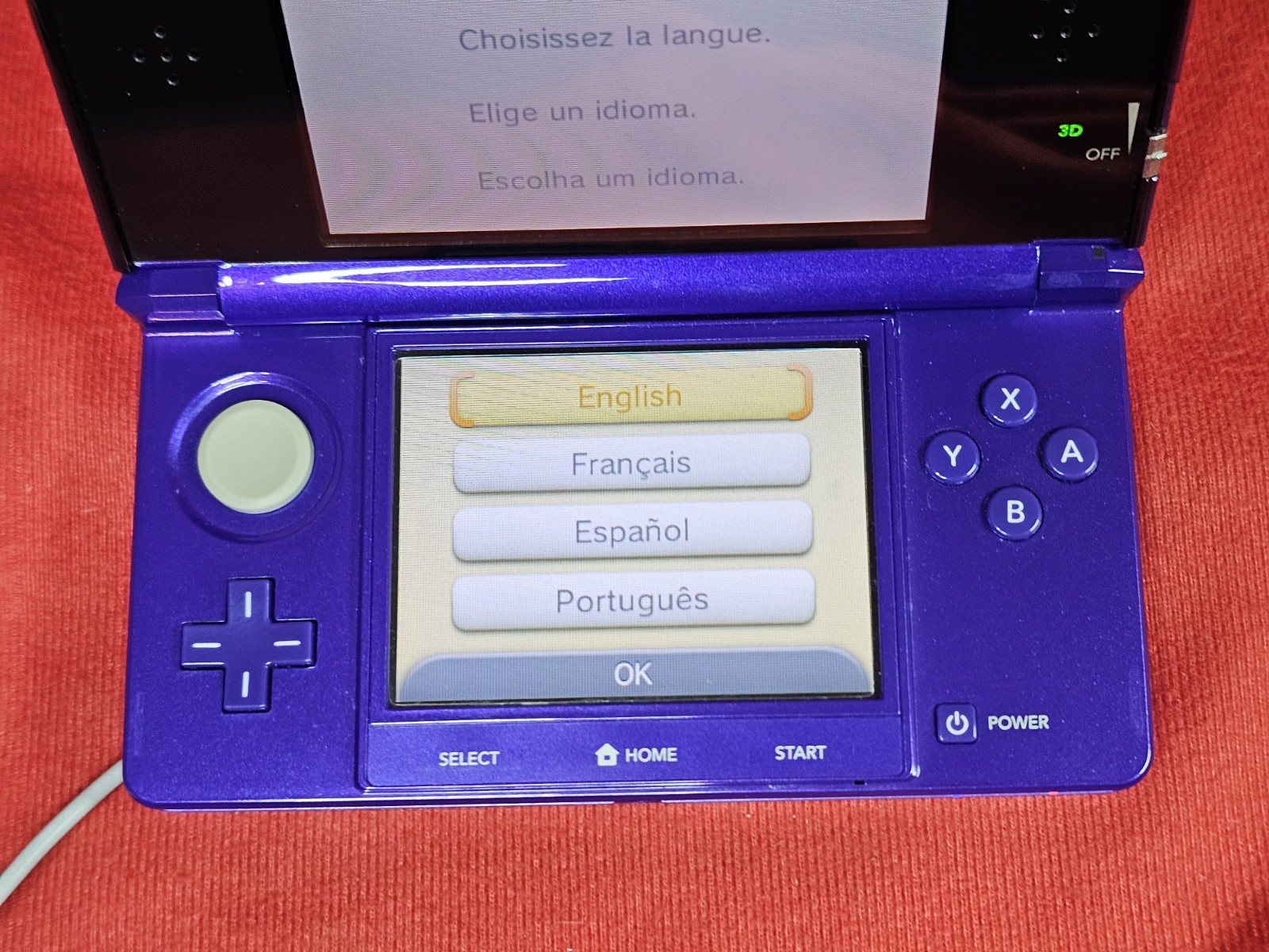 Nintendo 3DS Midnight Purple Handheld System Console – Clean & Tested -Authentic