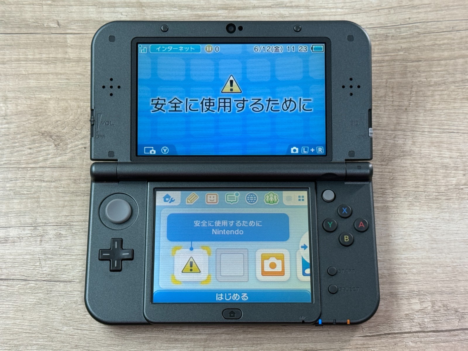 RANK B+IPS Nintendo New 3DS XL Metallic Black Console IPS Top Tested Japan D3477