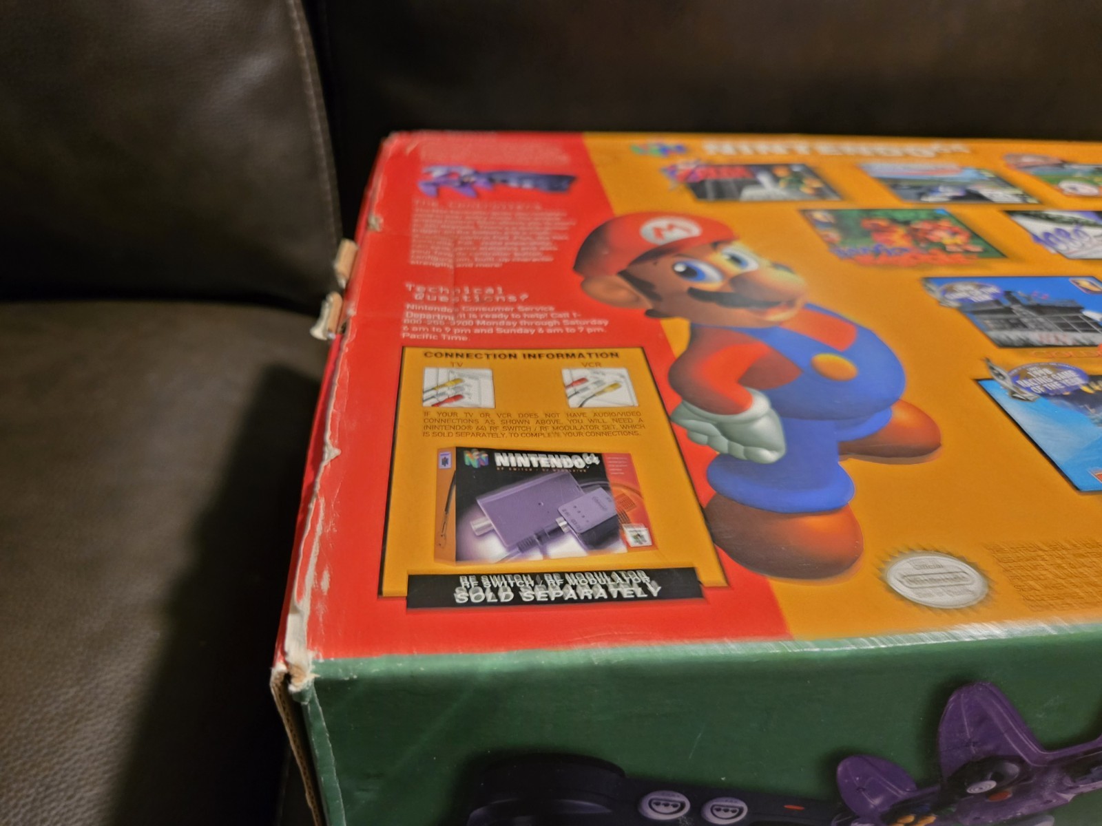 New Nintendo 64 N64 Console Atomic Purple Controller Bundle CIB Complete Unused
