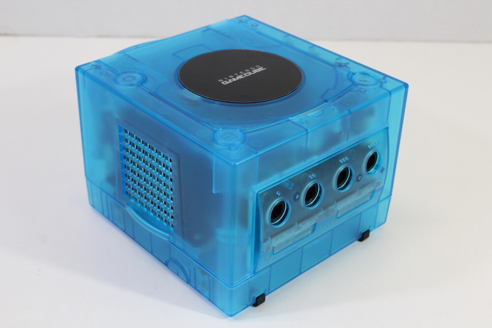 Nintendo Gamecube Console Clear Transparent Sky Ice Blue AC AV NTSC-U/C DOL-001