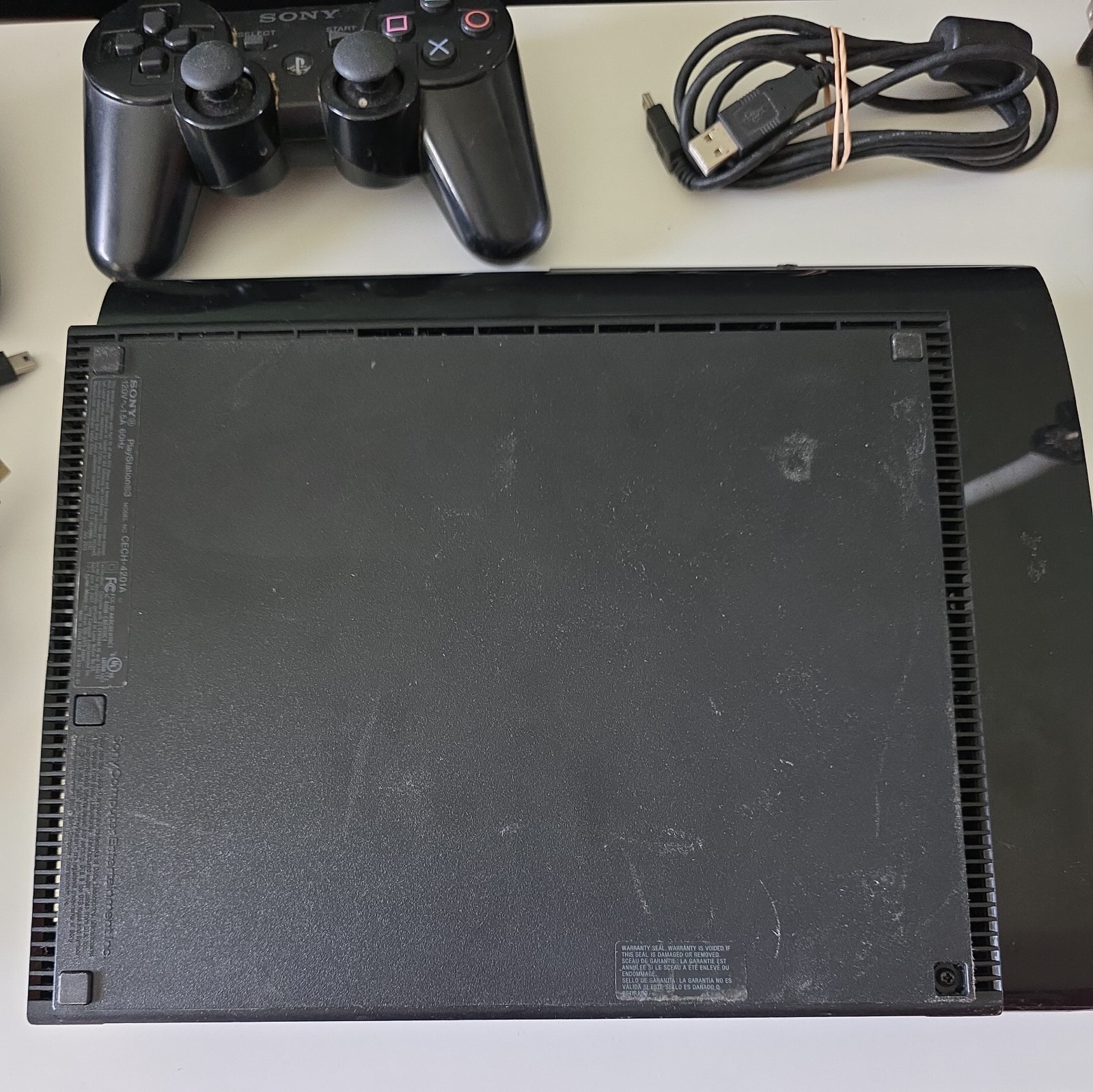 Sony PlayStation 3 Super Slim 12GB Console PS3 System Tested Working