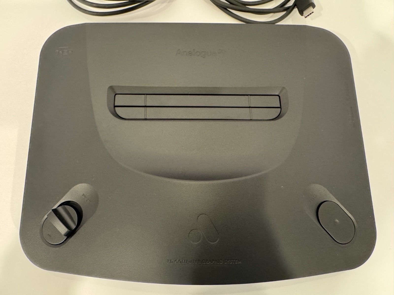 Analogue 3D Black N64 FPGA Console With 2 8Bitdo 64 Bluetooth Controllers