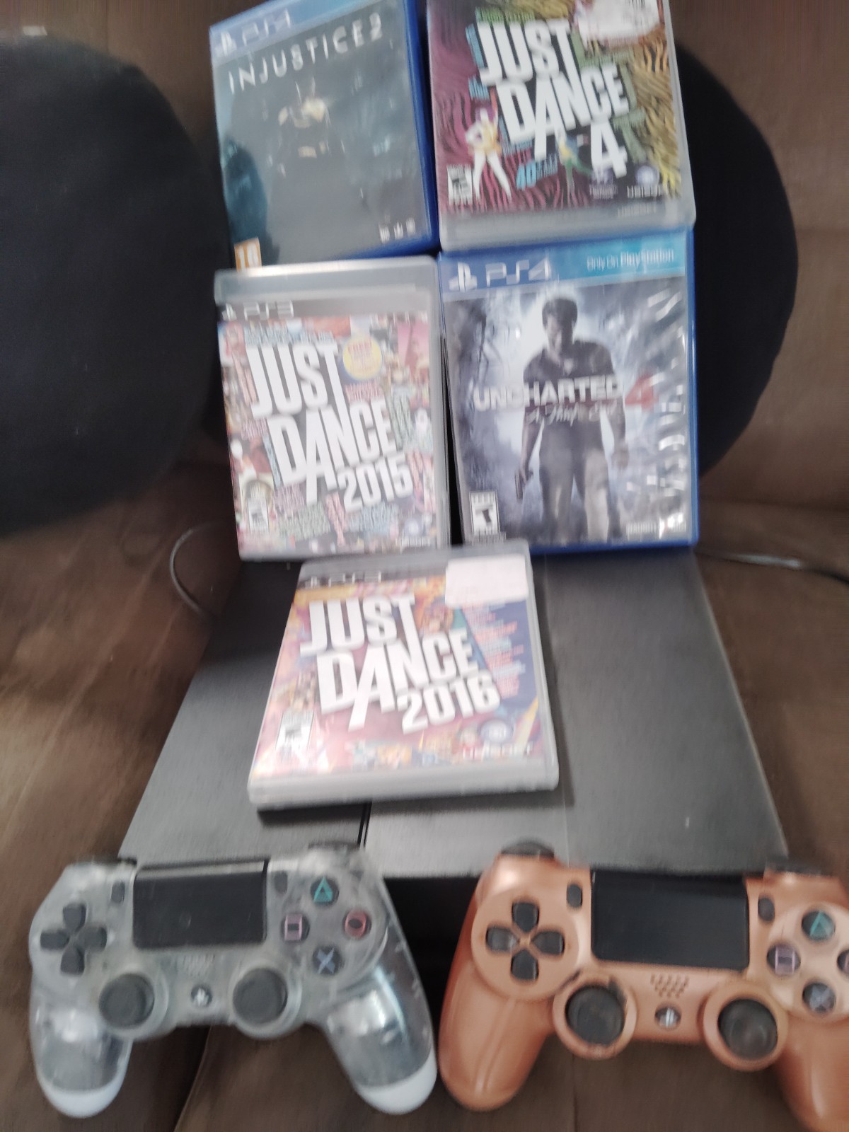 Son Playstation 4 500GB Black ConsolBundalS4/ Controller & Cords Tested Working!