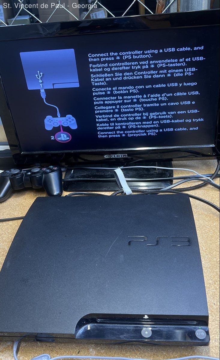 Sony PlayStation 3 PS3 Slim 160GB Home Console Black (CECH-2501A) Tested Working